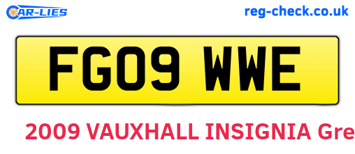 FG09WWE are the vehicle registration plates.