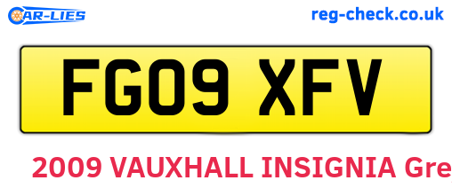 FG09XFV are the vehicle registration plates.