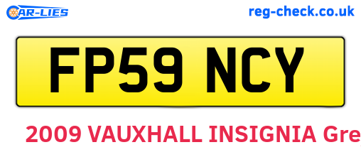 FP59NCY are the vehicle registration plates.