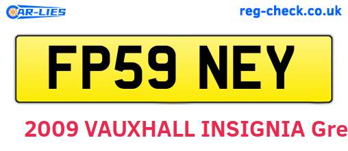 FP59NEY are the vehicle registration plates.