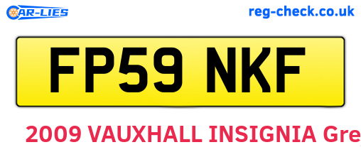 FP59NKF are the vehicle registration plates.