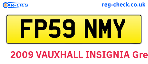 FP59NMY are the vehicle registration plates.