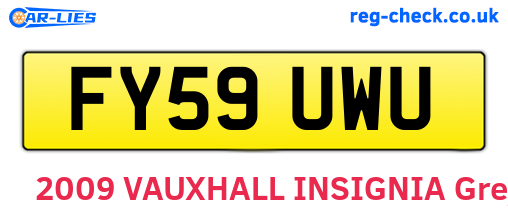 FY59UWU are the vehicle registration plates.