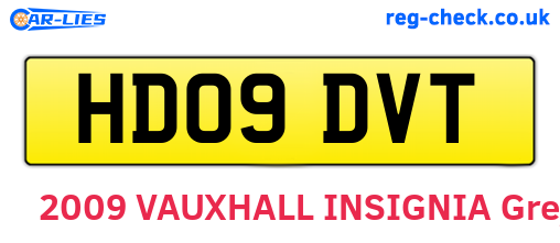 HD09DVT are the vehicle registration plates.
