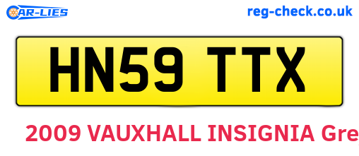 HN59TTX are the vehicle registration plates.