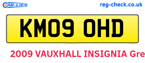 KM09OHD are the vehicle registration plates.