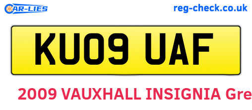 KU09UAF are the vehicle registration plates.