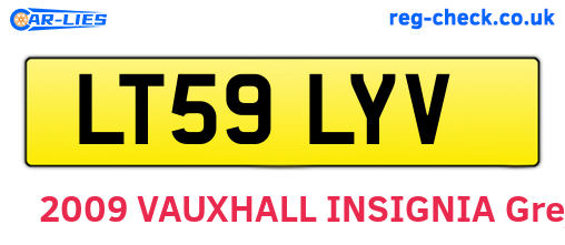 LT59LYV are the vehicle registration plates.