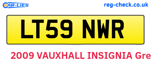LT59NWR are the vehicle registration plates.