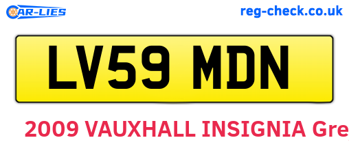 LV59MDN are the vehicle registration plates.