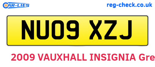 NU09XZJ are the vehicle registration plates.
