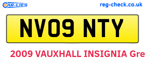 NV09NTY are the vehicle registration plates.
