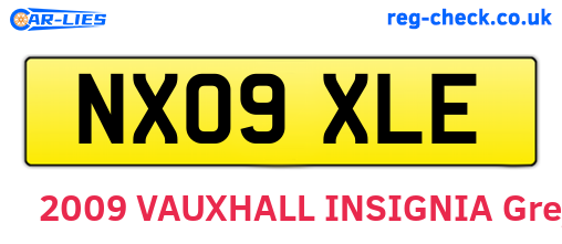 NX09XLE are the vehicle registration plates.