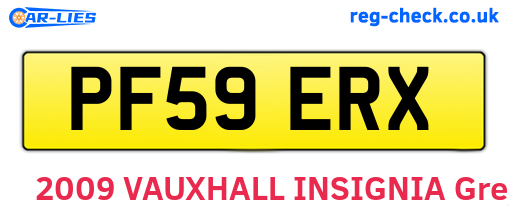 PF59ERX are the vehicle registration plates.