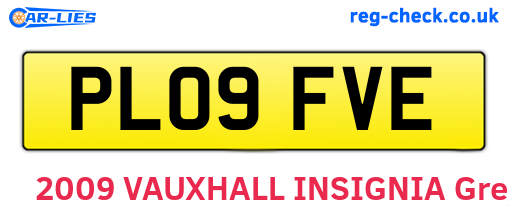 PL09FVE are the vehicle registration plates.