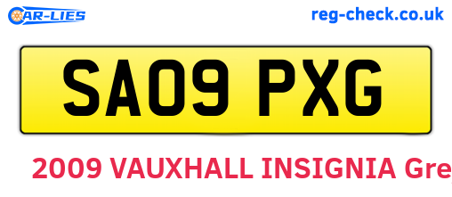 SA09PXG are the vehicle registration plates.