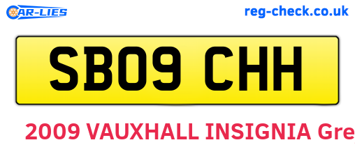 SB09CHH are the vehicle registration plates.
