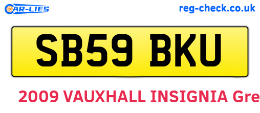 SB59BKU are the vehicle registration plates.