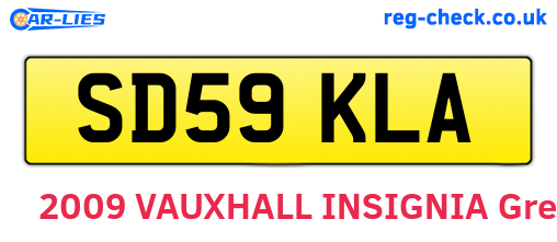 SD59KLA are the vehicle registration plates.