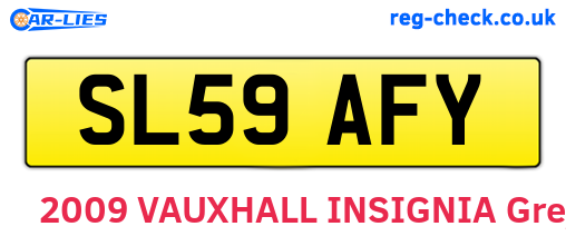 SL59AFY are the vehicle registration plates.