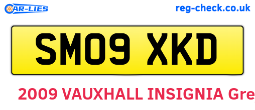 SM09XKD are the vehicle registration plates.