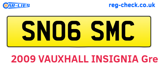 SN06SMC are the vehicle registration plates.