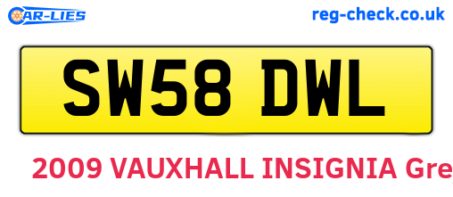 SW58DWL are the vehicle registration plates.
