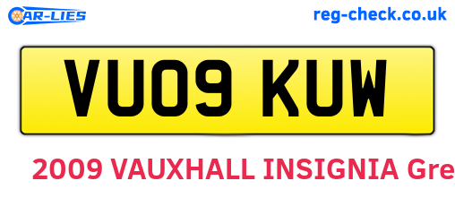 VU09KUW are the vehicle registration plates.