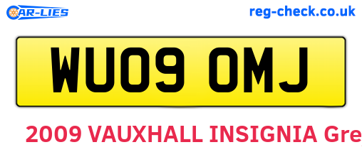 WU09OMJ are the vehicle registration plates.