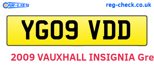 YG09VDD are the vehicle registration plates.