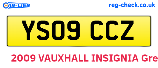 YS09CCZ are the vehicle registration plates.
