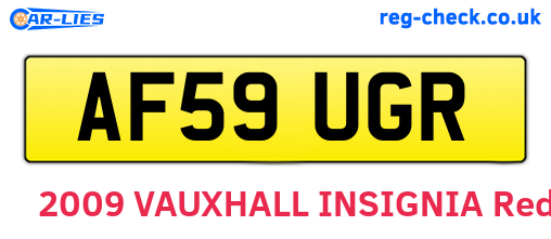 AF59UGR are the vehicle registration plates.