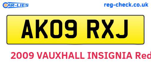 AK09RXJ are the vehicle registration plates.