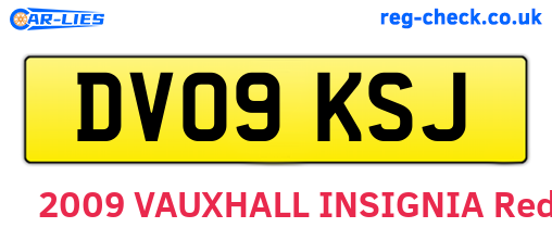 DV09KSJ are the vehicle registration plates.