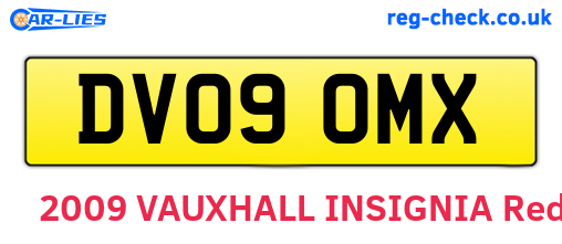 DV09OMX are the vehicle registration plates.