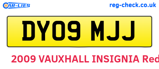 DY09MJJ are the vehicle registration plates.