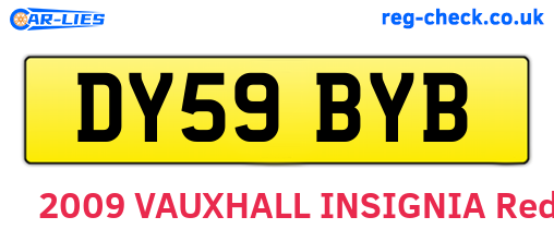 DY59BYB are the vehicle registration plates.