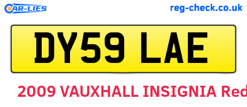 DY59LAE are the vehicle registration plates.
