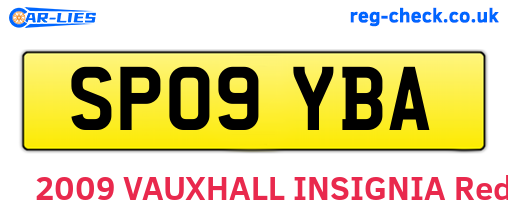 SP09YBA are the vehicle registration plates.