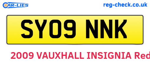 SY09NNK are the vehicle registration plates.