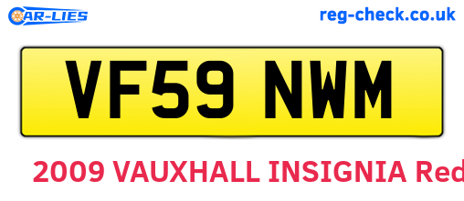 VF59NWM are the vehicle registration plates.