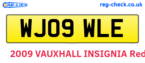 WJ09WLE are the vehicle registration plates.