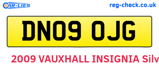 DN09OJG are the vehicle registration plates.