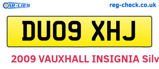 DU09XHJ are the vehicle registration plates.