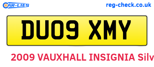 DU09XMY are the vehicle registration plates.