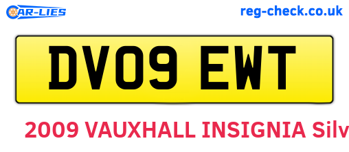 DV09EWT are the vehicle registration plates.