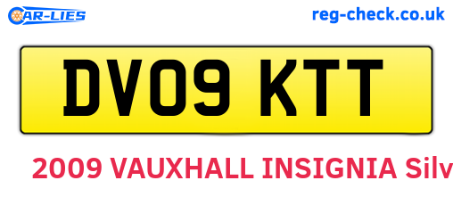 DV09KTT are the vehicle registration plates.