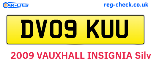 DV09KUU are the vehicle registration plates.