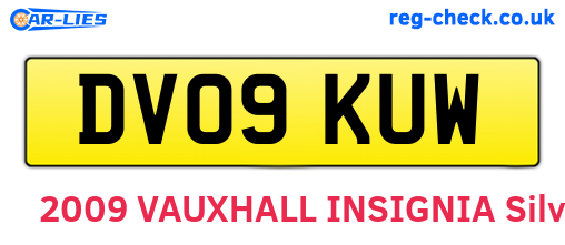 DV09KUW are the vehicle registration plates.
