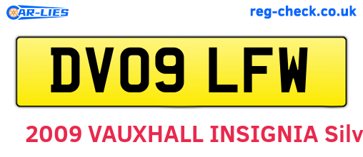 DV09LFW are the vehicle registration plates.